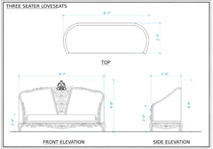 Royal Antique Living Room European Style Sofa Set