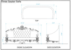 Luxury European Style Carving Sofa Set