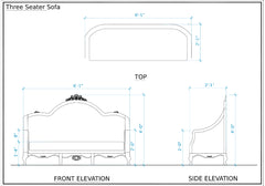 Luxury Design Premium Handcrafted Wooden LSGF Sofa Set