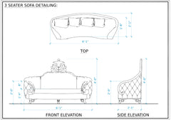 Royal And Luxury Heavy Wooden Crafted Sofa Set