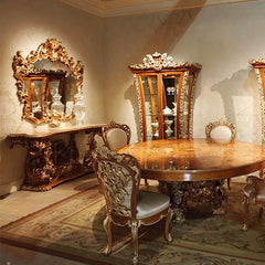 Unique and royal style brown vitrine