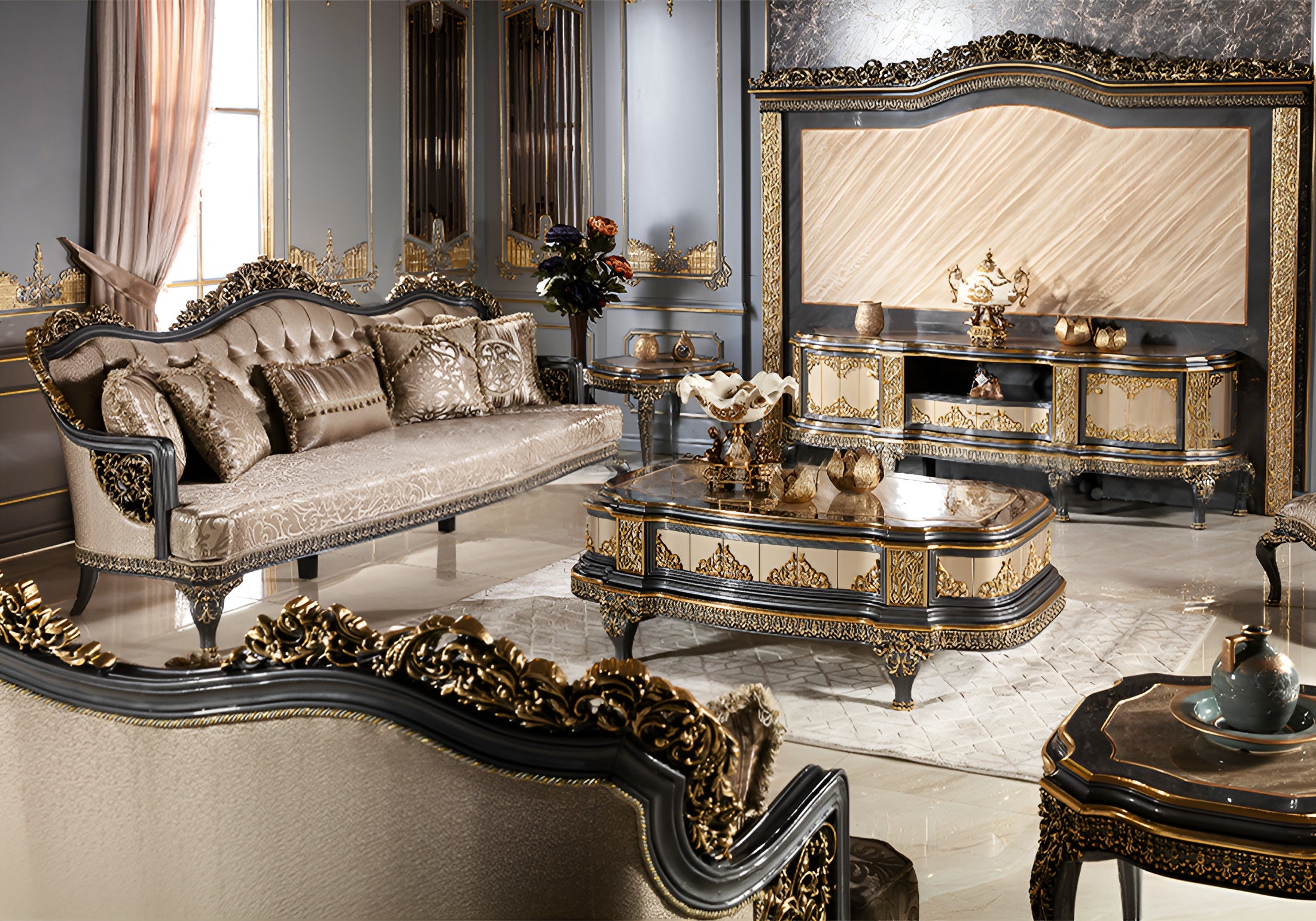 royal and luxury look sofa set