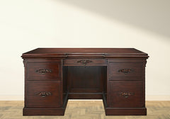 Antique Hand Crafted Wooden Office Desk
