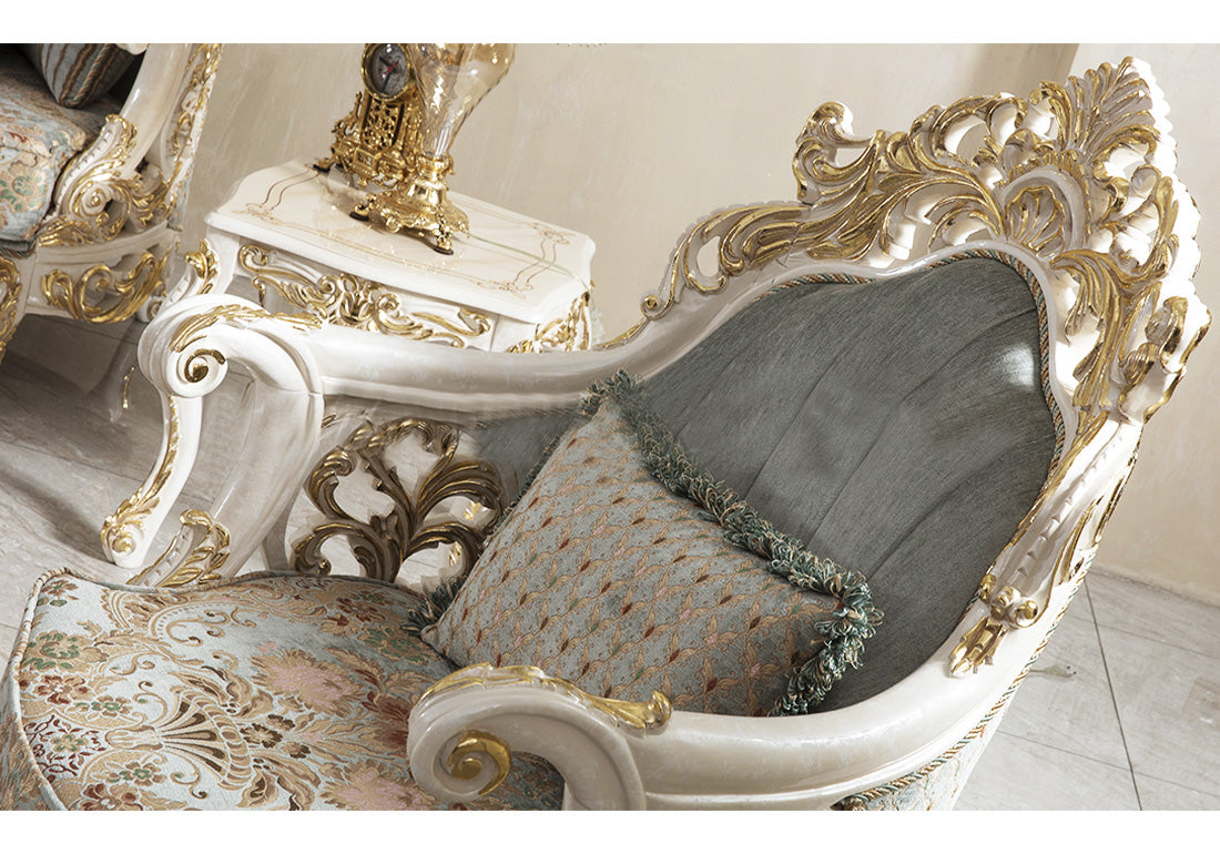 golden and white color wooden carving