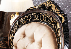 wooden black color carving