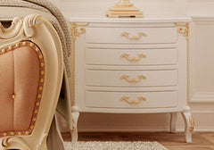 Regal Elegance Handcrafted Carved Bed