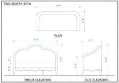 Classical Handcrafted Wooden Sofa Set and Chair