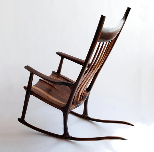 Carved Rocking Chair with Teakwood