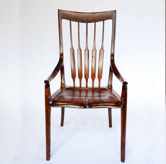 Handcrafted High Back Arm Chair