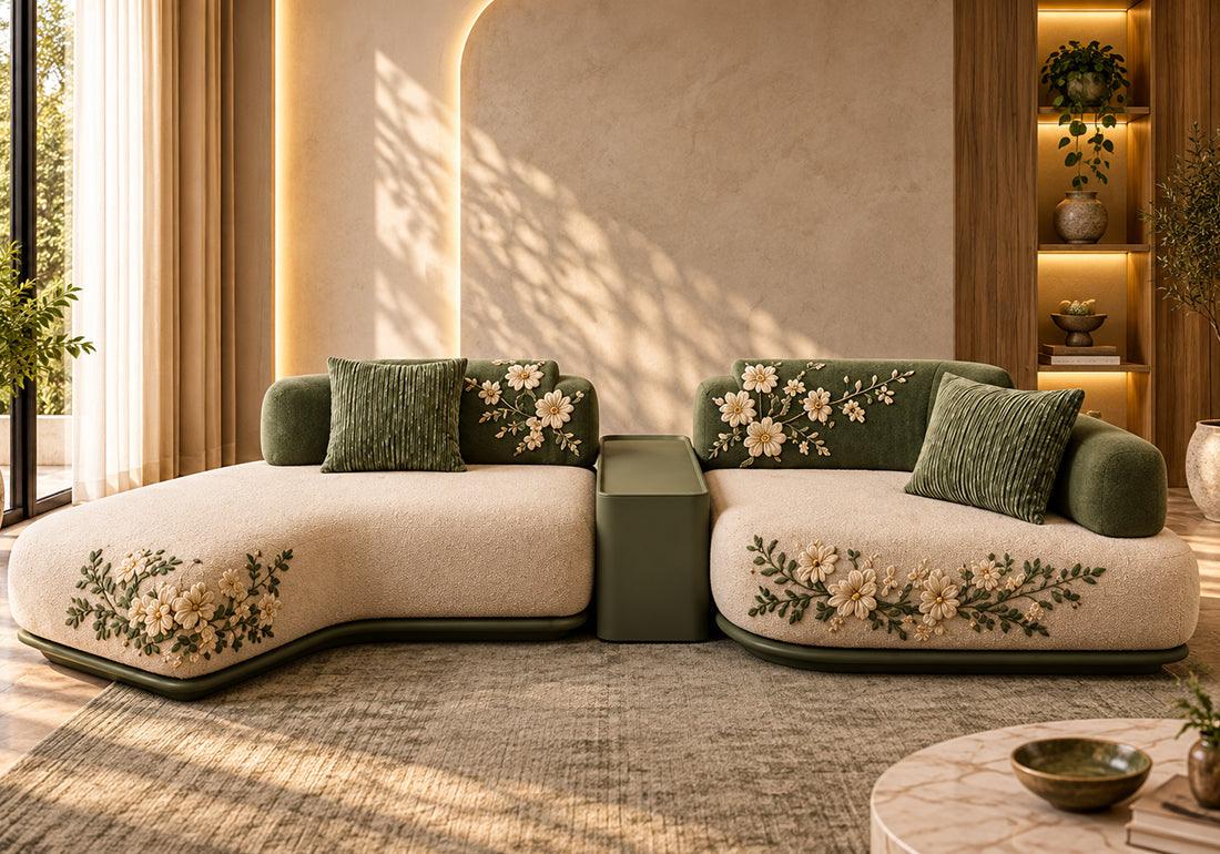 Botanical Harmony Luxury Modular Sectional Sofa