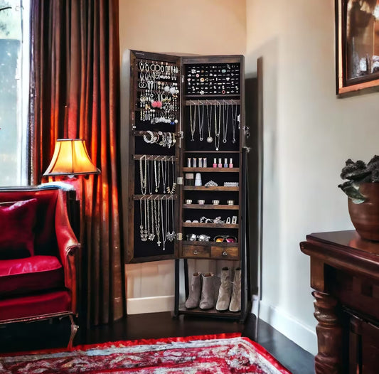 Jewellery kept in the cabinet