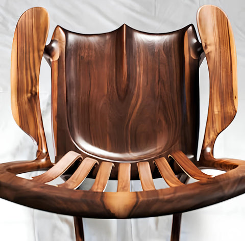 Solid Teak Wood Rocking Chair