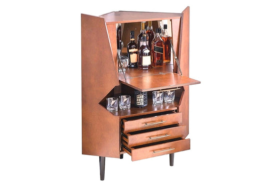 Teak Wooden Wine Corner