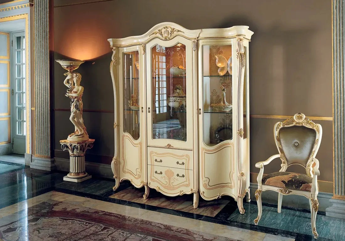 Premium Style luxury white color vitrine