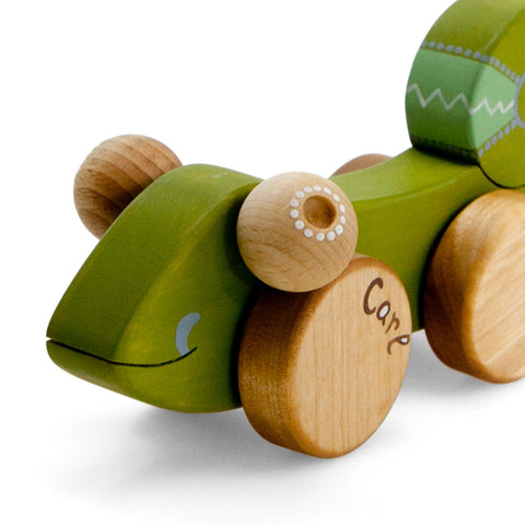 Cute Wooden Lizard Kids Toy