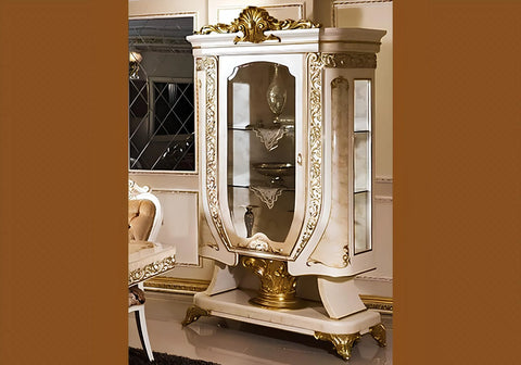 Luxury style cream color vitrine