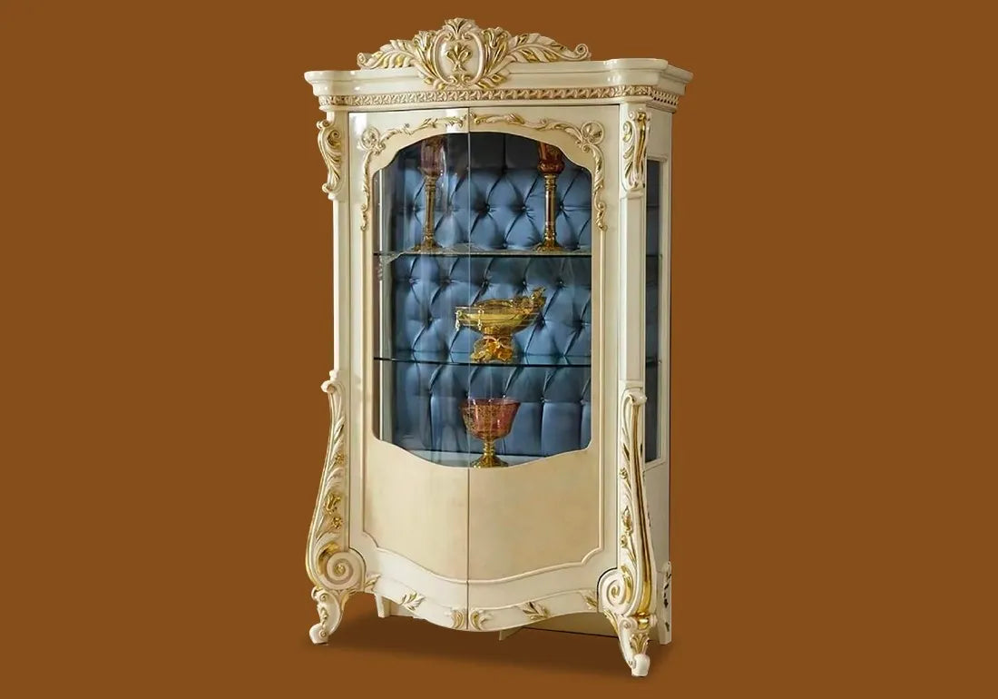 Cream color luxury italian vitrine