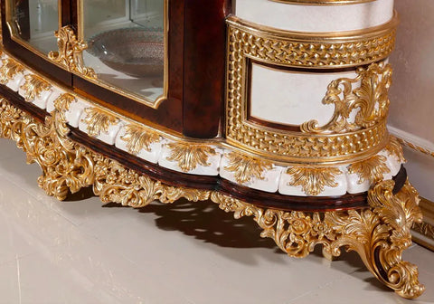 Royal golden color hand carving at bottom