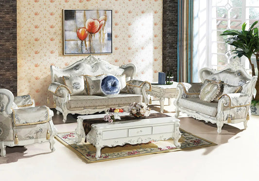 White color Luxury Sofa Set