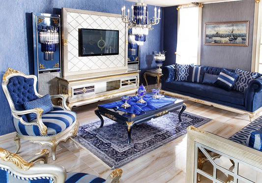 Royal Blue Sofa set