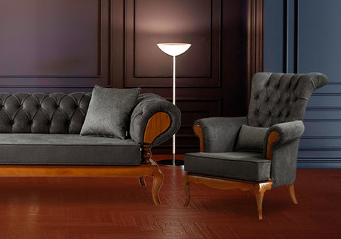 Modern Sleek Design Handcrafted Carving Sofa Set