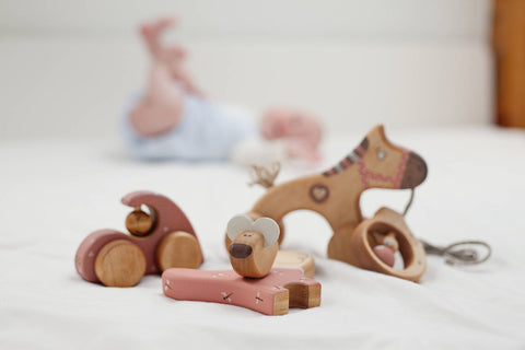 Wooden Pull Toy Horse for Kids