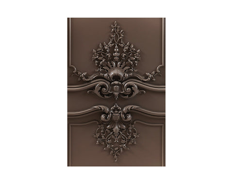 Luxury European Style Hand Carved Wooden Door