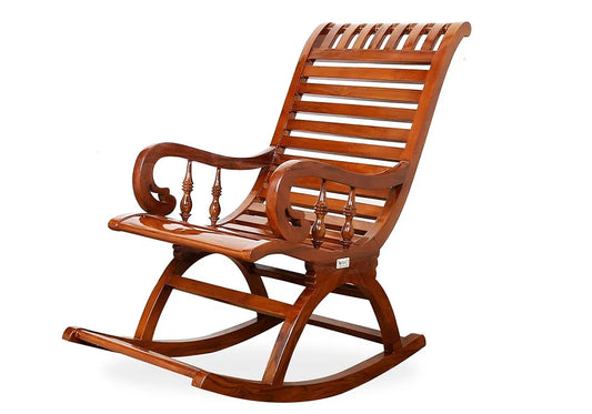 Classic and Handcrafted Wooden Made Rocking Chair