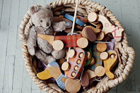 Wooden Helicopter Toy for Toddlers