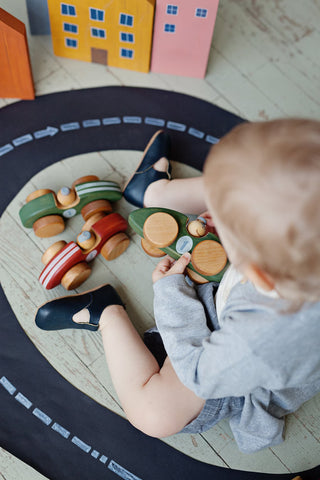 Handmade Wooden Toy Racing Car For Toddlers