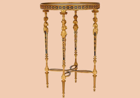 Royal Luxury Antique Neoclassical Style Side Table