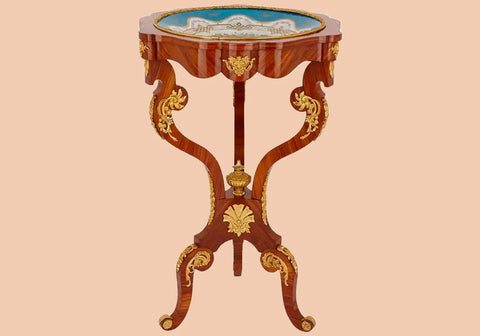 Royal Luxury Antique Teak Wood Side Table