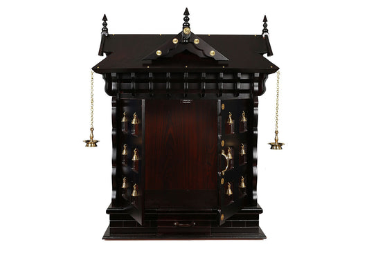 Brown antique Teakwood temple