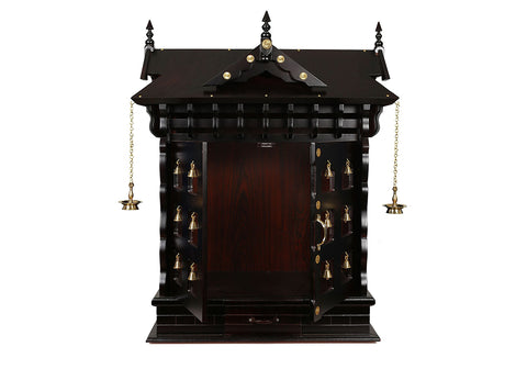 Brown antique Teakwood temple