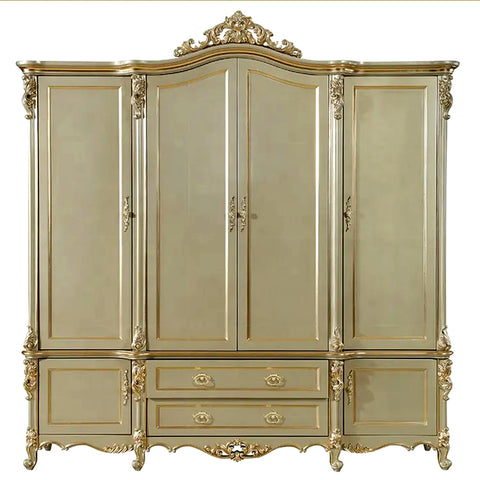 Luxury European Inspired Hand Carving Wardrobe