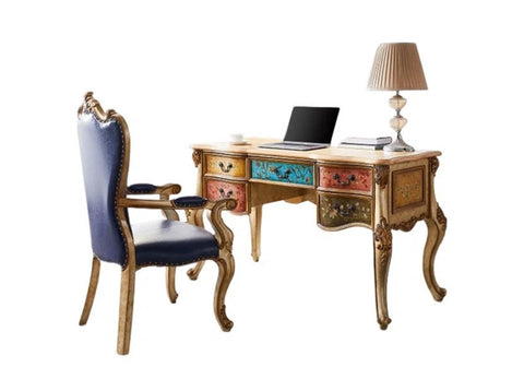 European style carved working desk