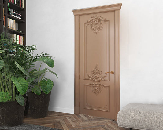 Luxury European Style Hand Carved Wooden Door