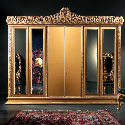 Luxury And Royal Hand Carving Wardrobe