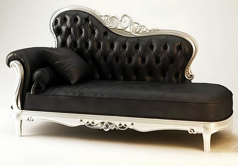 Handcrafted Teakwood Made Classical Chaise Lounge