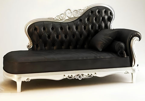 Handcrafted Teakwood Made Classical Chaise Lounge