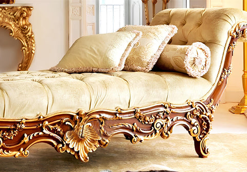 Luxury and Royal Handcrafted Chaise Lounge