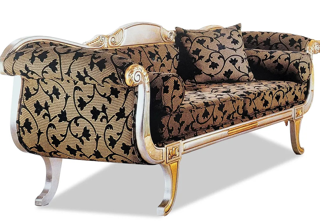 royal golden color chaise lounge