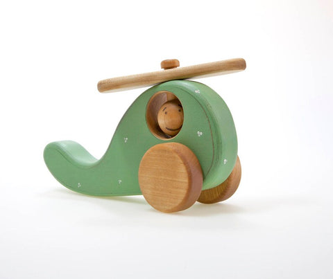 Cute Wooden Helicopter Toy For Kids