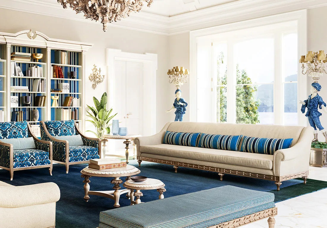 Aesthetic Look Royal Wooden Sofa Set