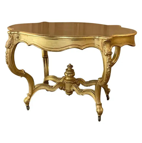 Luxury European Style Hand Carving Side Table