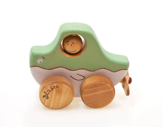 Cute Wooden Whale Kids Toy