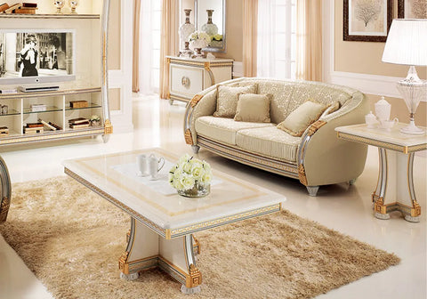 Luxury Beige Sofa Set