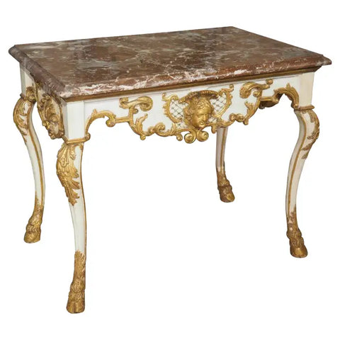 Royal Luxury Italian Painted Side Table