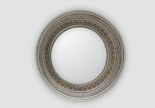 Timeless Grace Handcrafted Wooden Mirror Frame