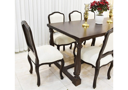 Handmade Classical Wooden Dining Table Set